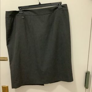 Calvin Klein Grey Size 18W Suit Skirt